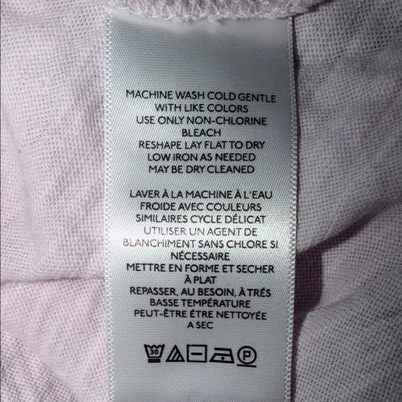 We The Free Light Pink Cotton Tee Anthropologie Urban Outfitters Indie Size L - Picture 5 of 6